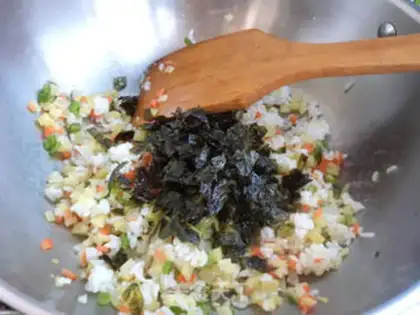 Make Seam fried rice step 8