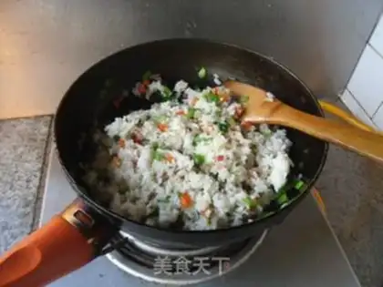 Make Bacon fried rice step 4