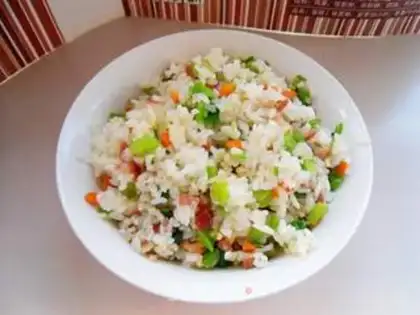 Make Bacon fried rice step 6