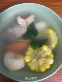 Make Corn horse-toe bone soup step 3