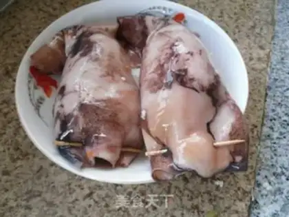 Make The rice squid bucket step 7