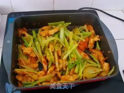 Make Celery chicken step 5