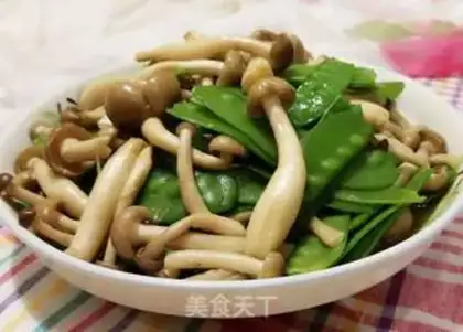 Make Dutch beans, crab mushrooms step 7