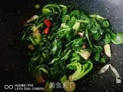 Make Scrambled spinach step 5