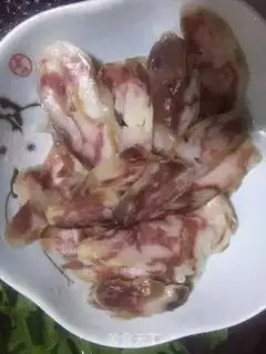 Make Garlic fried sausage step 1