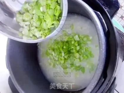 Make Celery congee step 3