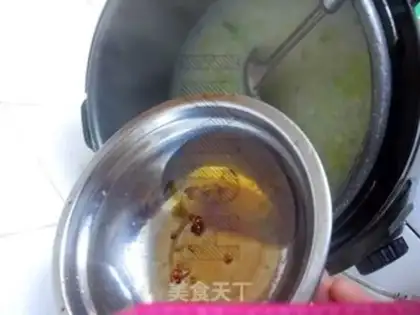 Make Celery congee step 4