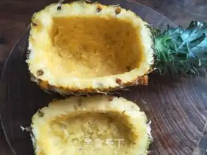 Make Shrimp pineapple step 1