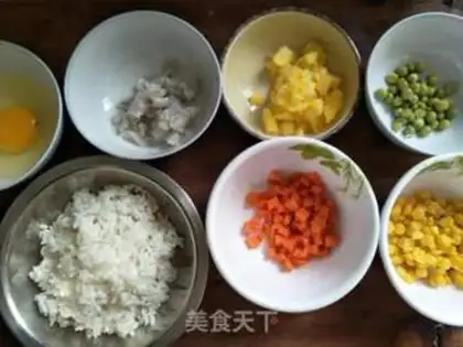 Make Shrimp pineapple step 2