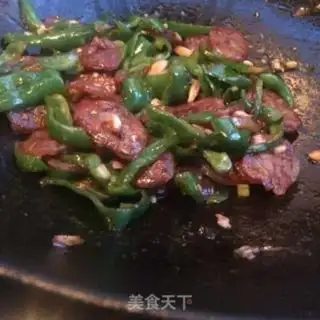 Make Pepper fried sausage step 7