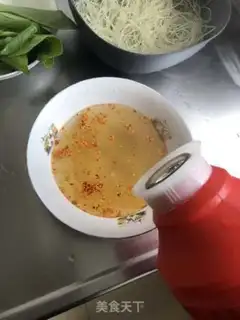 Make Breakfast cold noodles step 2