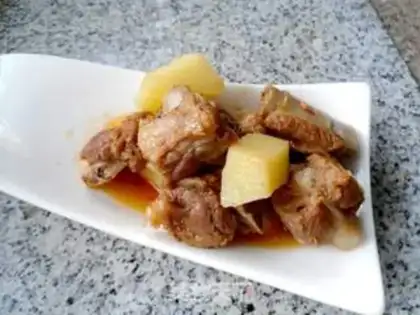 Make Ribs burning potatoes step 13