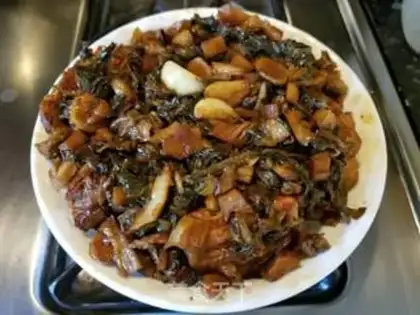 Make Plum-dry-cracked potato step 18
