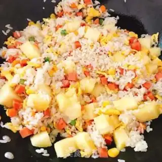 Make Pineapple rice step 11