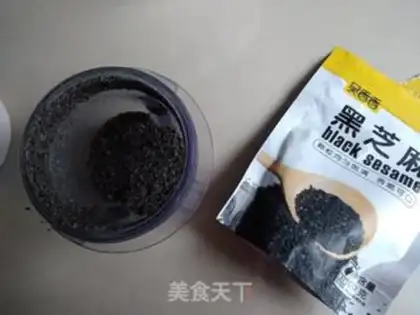 Make Black sesame steam cake step 0