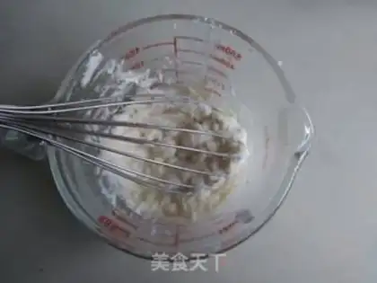 Make Black sesame steam cake step 2