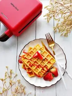Make Egg waffles step 8