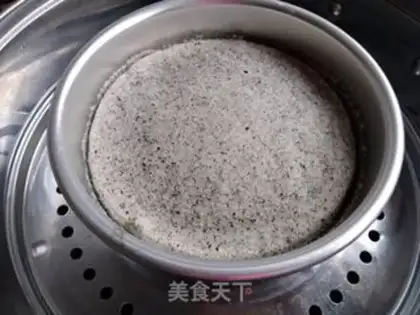 Make Black sesame steam cake step 13