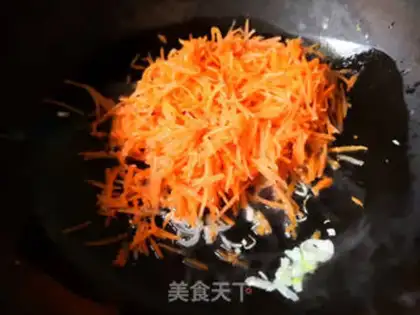 Make Salt carrot fried eggs step 7