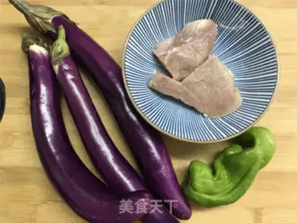 Make Meat and eggplant step 0