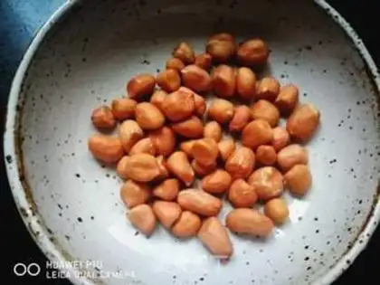 Make Potato peanut black soy step 1