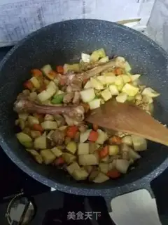 Make Potato chicken gravy step 4