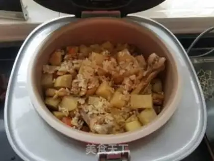 Make Potato chicken gravy step 7