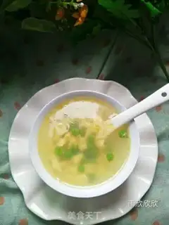 Make Sweet pea egg soup step 4