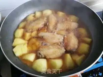 Make Apple fried chicken wings step 6