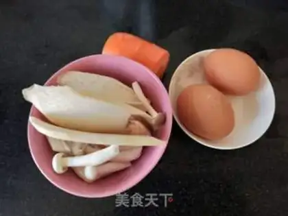 Make Egg fried mushrooms step 2