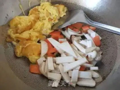 Make Egg fried mushrooms step 3