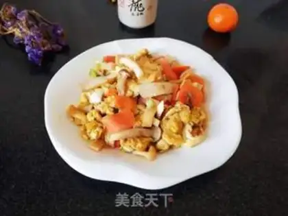 Make Egg fried mushrooms step 5