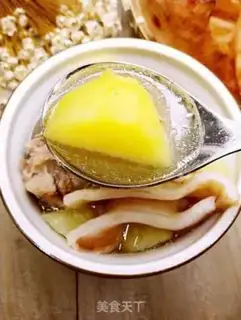 Make Potato ribs, New Zealand gel soup step 1