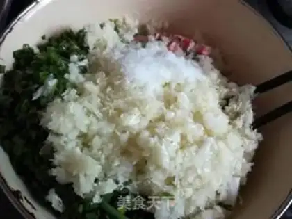 Make Yellow sprouts and white dumplings step 4