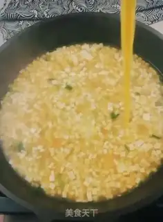 Make Egg flower tofu soup step 8
