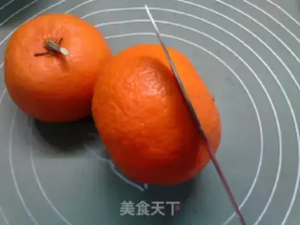 Make Orange sausage steam step 1