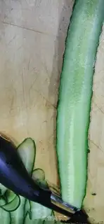 Make Spicy cucumber rolls step 1