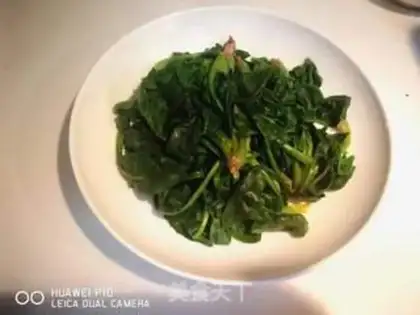 Make Oily spinach step 2