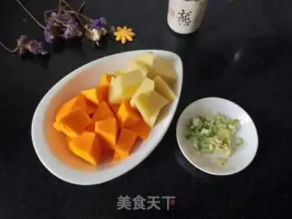 Make Pumpkin potatoes step 1