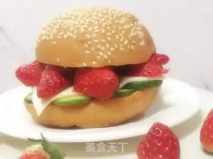 Make Strawberry cheeseburgers step 7