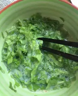 Make Lettuce steamed goose eggs step 6