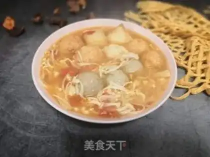 Make ♪ Golden pins and mushroom soup ♪ step 6