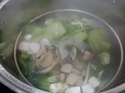 Make Mustard tofu clam soup step 4