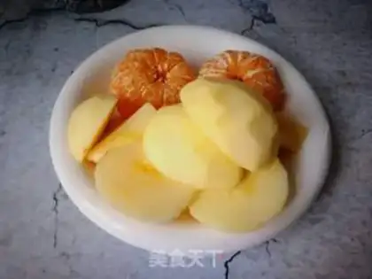Make Apple, ugly orange juice step 2