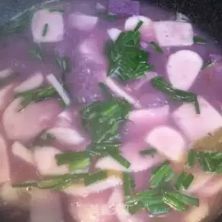 Make The purple mountain potion soup cake step 6