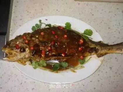 Make Red-burned yellow fish step 6