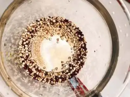Make Red bean rice tea step 2