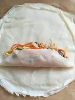 Make Spring rolls step 13
