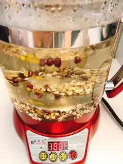 Make Red bean rice tea step 4