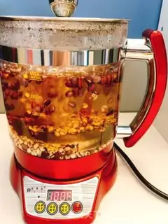 Make Red bean rice tea step 5